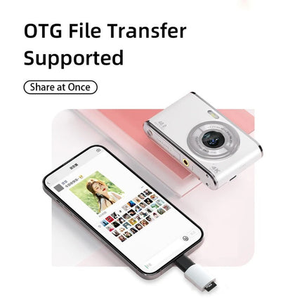 Portable 4K Vlogging Camera with 48MP Photos, Auto Focus, 2.8" IPS Screen and Webcam Function