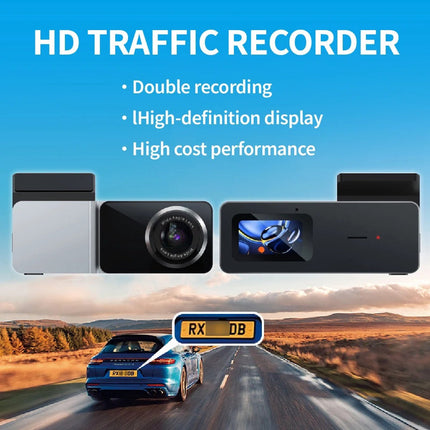 Dual Lens 2K + 1080P Dash Camera with WiFi Recording
