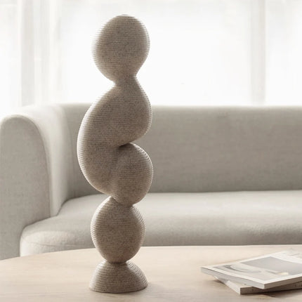 Abstract Resin Thread Sculpture – Tall Artistic Accent for Home & Office Décor