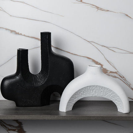 Elegant H Shape Decorative Sculpture 35cm Table Shelf Accent