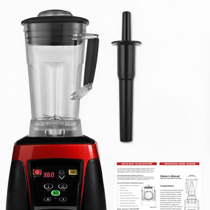 Countertop Blender 2L Capacity 2200W Heavy Duty Button Control Red