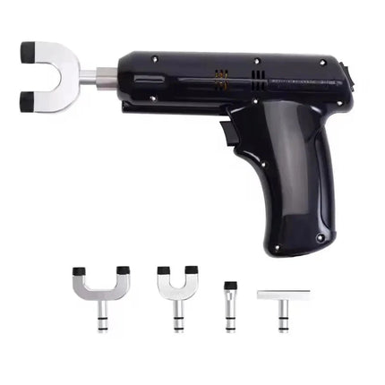 Rechargeable Deep Tissue Massage Gun with 12 Intensity Modes & 4 Massage Attachments – Black