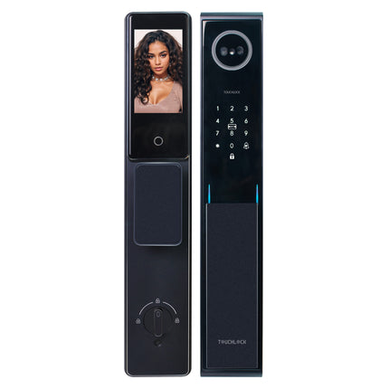 Aluminum Alloy Digital Door Lock with 360° Fingerprint, HD Camera, OLED/IPS Screen & App Unlock