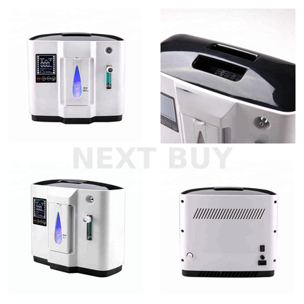 Portable 7L Oxygen Concentrator with HD Touch Screen, Adjustable 30–90% Oxygen Flow for Home and Travel