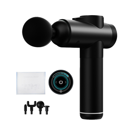 Rechargeable Muscle Massage Gun 99 Speeds with 8 Attachments and Quiet Operation Black