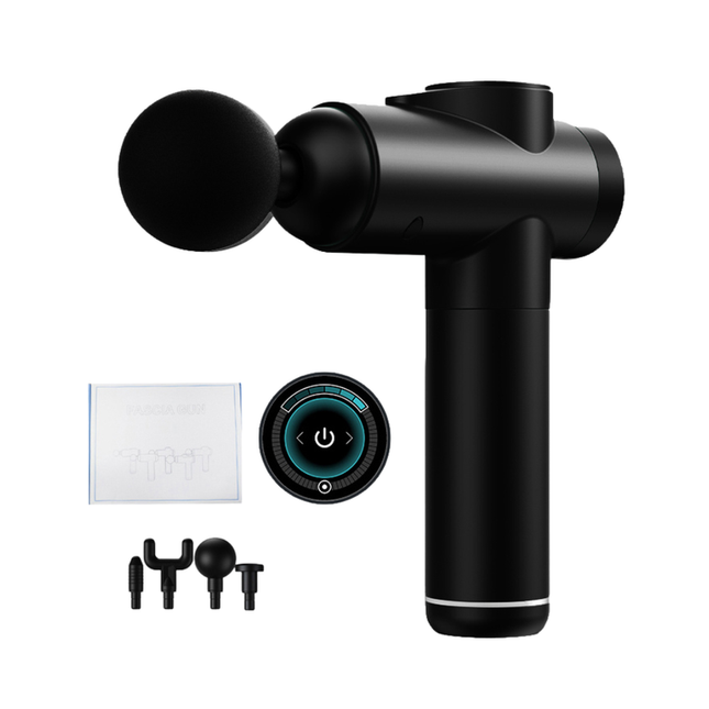 Rechargeable Muscle Massage Gun 99 Speeds with 8 Attachments and Quiet Operation Black