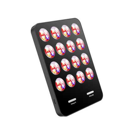 Portable LED Light Relaxation Device 64 LEDs Red Blue Yellow Modes USB-C Rechargeable