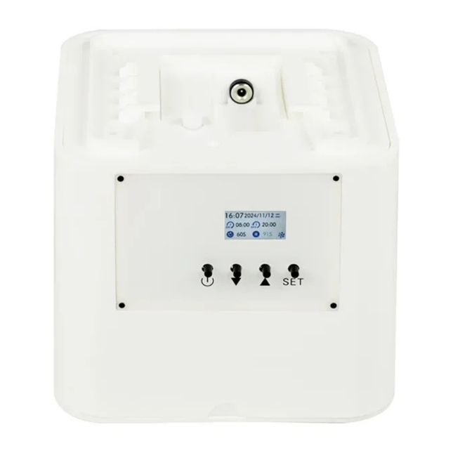 Compact Ultrasonic Essential Oil Diffuser 200ml – App Control via Bluetooth & WiFi, White
