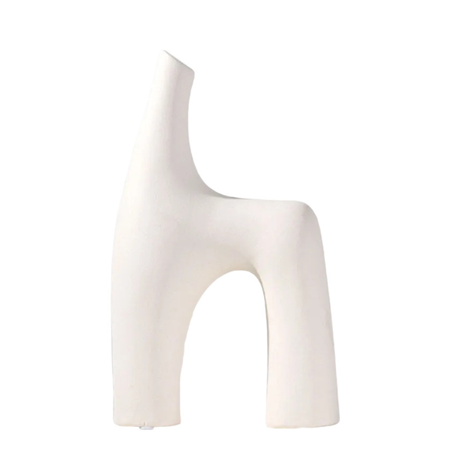 Modern Abstract Tabletop Decor Sculpture 23x8x40CM Minimal Style Home Office Display