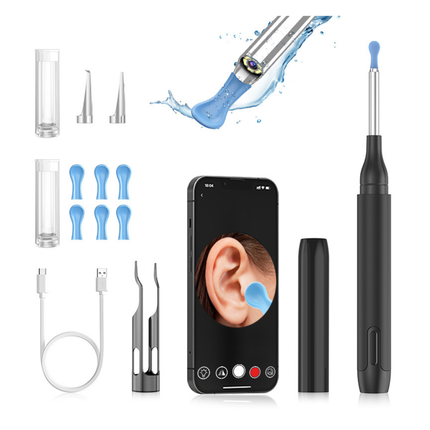 Wireless 4K HD Ear Cleaning Tool with 6-Color LED and Lithium Battery