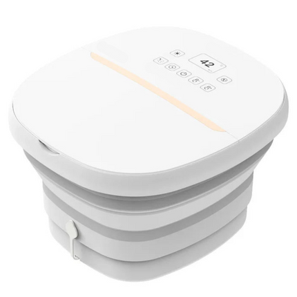 Portable Electric Folding Foot Bath with LCD Display, Infrared Remote & Adjustable Heat