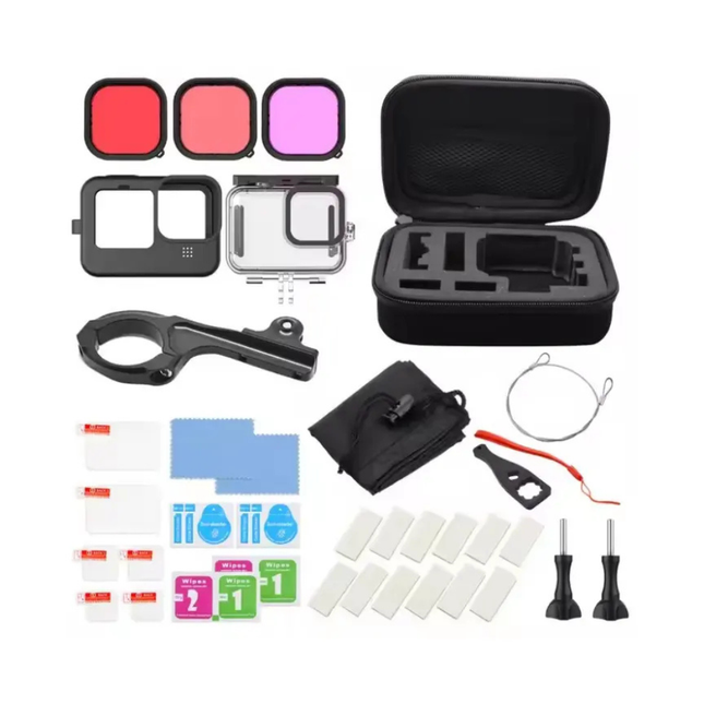 Mini Storage Dive Bag with Waterproof Case Bike Bracket Filters Accessories