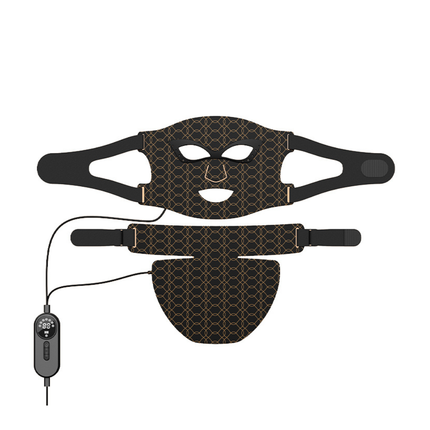 Silicone LED Face and Neck Mask with 7-Colour Light Relaxation and Infrared for Skin Support