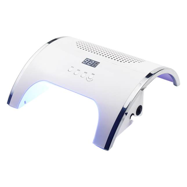 Professional 2-in-1 Nail Lamp with Dust Collector 80W Dual Fan Salon Machine