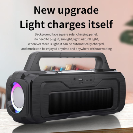 Cordless Bluetooth Speaker 10W Dual Stereo 7200mAh Long-Lasting Battery AUX, USB & TF Card Support