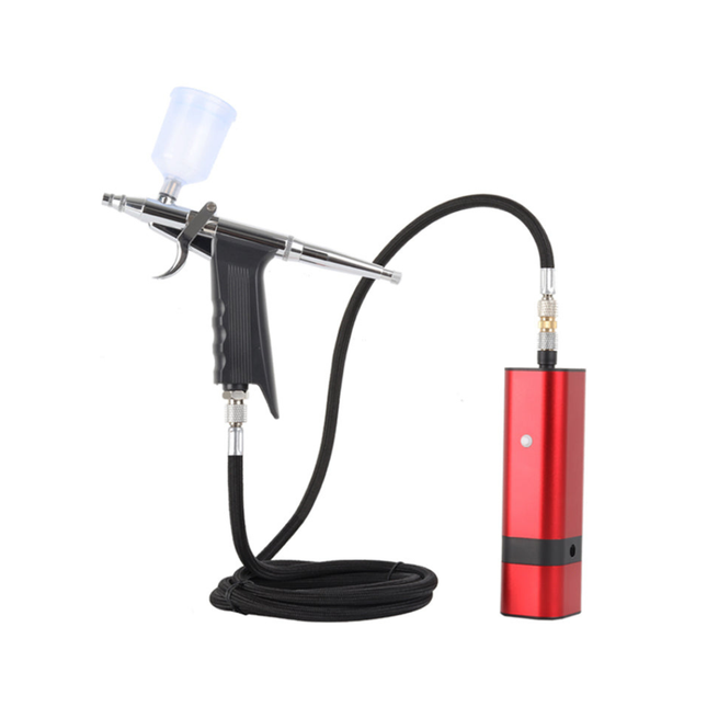 Portable Cordless Airbrush Kit 30psi High Power Spray Gun with USB Charging