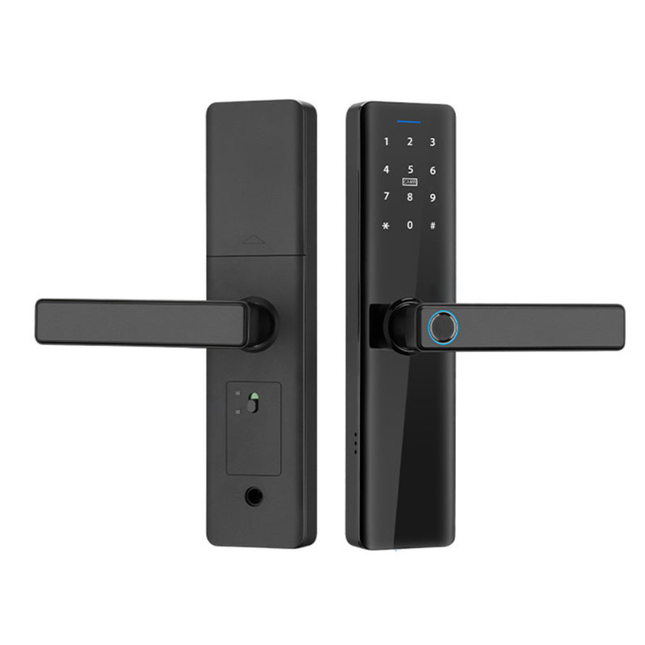 Smart Digital Split Lever Door Lock Multi Access Fingerprint Password Card App Entry for Home Office