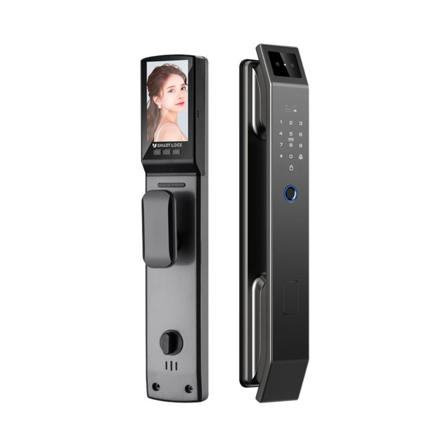 Smart Fingerprint Door Lock with App Control, Key Access, and External Doorbell