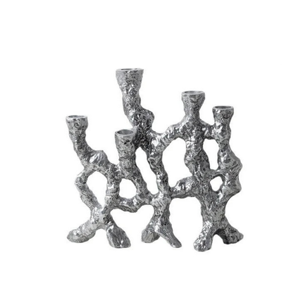 Contemporary Resin Taper Candle Stand – Artistic Home Accent for Table & Mantel Décor