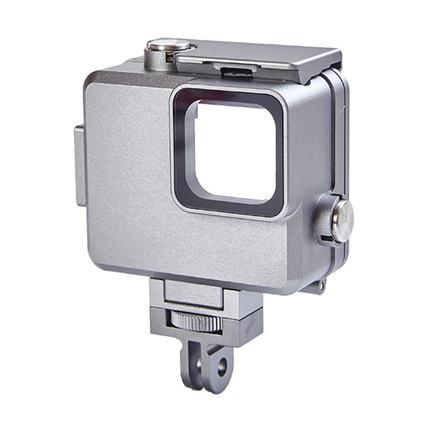 Mini Black Waterproof Housing 80m Diving Cover with Tempered Glass