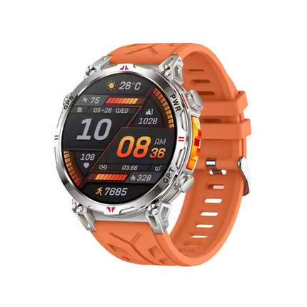 1.56" Touchscreen Fitness Smartwatch with 3ATM Waterproof & Extended Battery