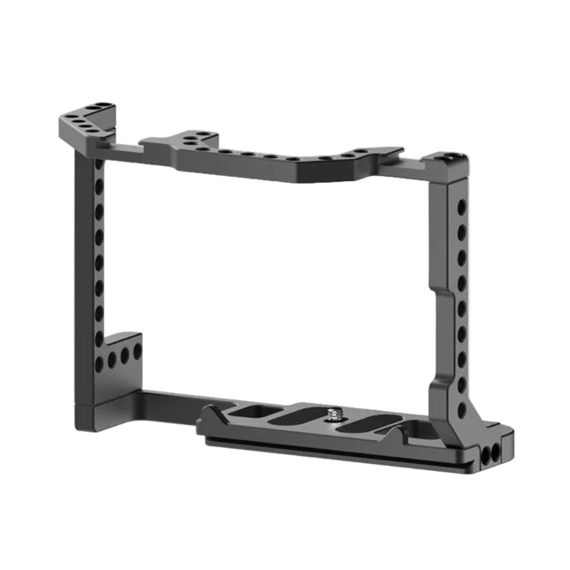 Portable Aluminum Camera Cage with Accessory Mounts and Tool for Video & Action Cameras