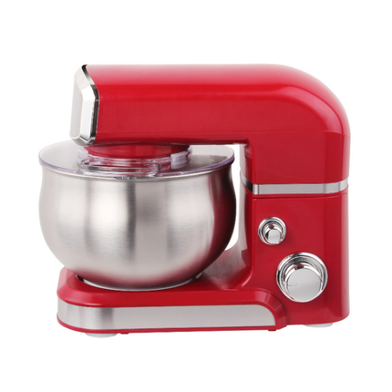 Heavy-Duty Stand Mixer 600W 6-Speed Control Stable Suction Feet Red