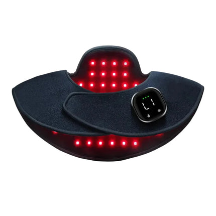 Wireless LED Neck & Shoulder Light Relaxation Wrap – 660nm Red & 850nm Infrared Recovery Pad
