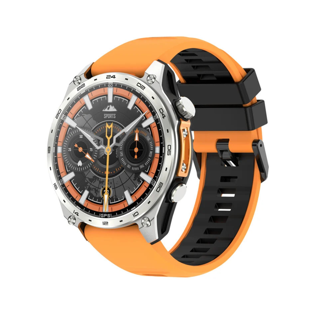 Smart Watch with 1.43" Touch Display, 4GB Storage & 3ATM Water-Resistant Design