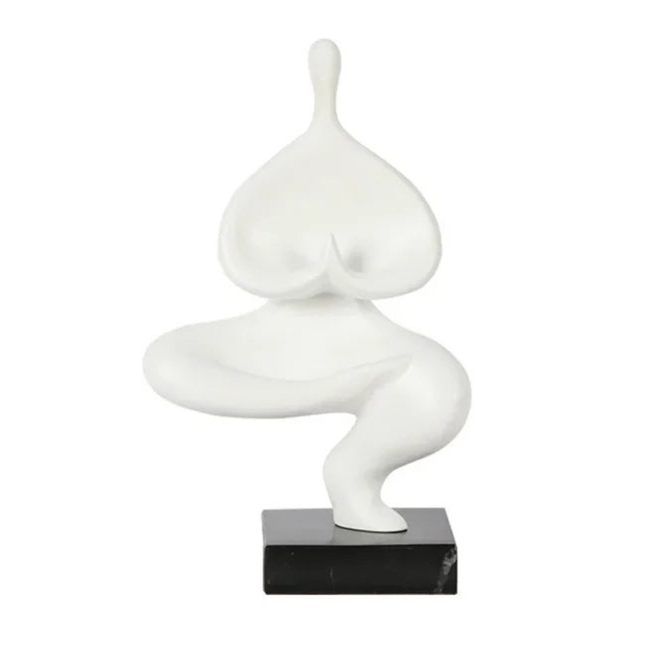 Meditation Yoga Monk Statue Resin Decorative Figurine 31cm Calm Home Garden Decor