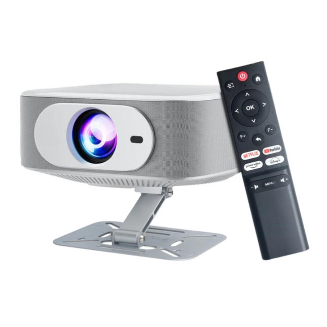 Portable Smart Cinema Projector with Android 11, Electric Focus & 1080P HD Clarity