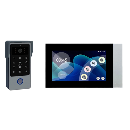 2-Wire 1080P Video Door Phone System with 7" Touch Screen & IR Night Vision