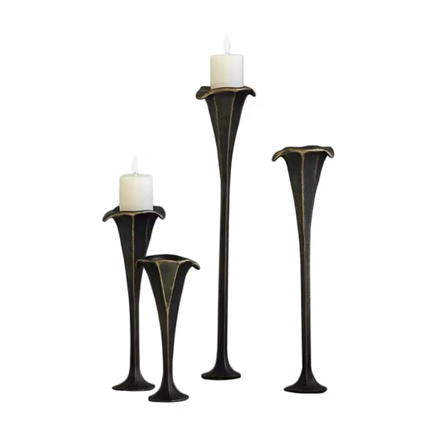 Elegant Nordic Metal Candle Stand for Table Centerpieces and Contemporary Interiors
