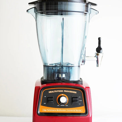 Countertop Blender with Large 6L Jug 2800W Manual Knob Control Red Black
