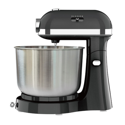 300W Electric Stand Mixer with Tilt-Head, 6 Speeds, Stainless Steel Bowl, and Suction Feet