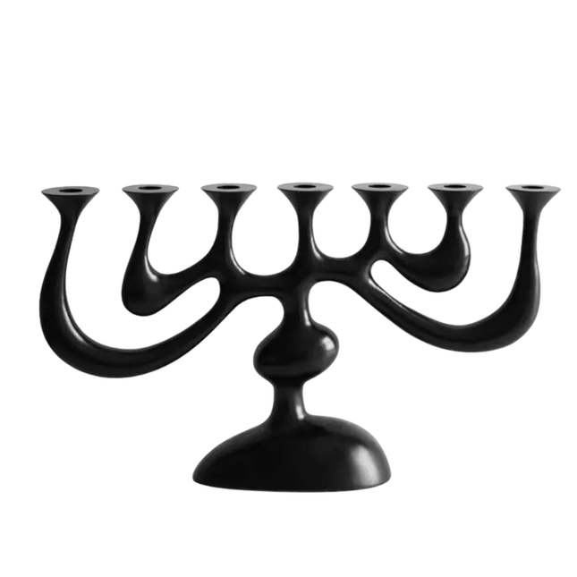 Vintage-Inspired Resin Candle Holder Statue with Artistic Surface Finish for Home & Hospitality Décor