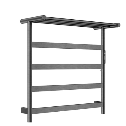 Heated Bathroom Towel Rack – Adjustable Temperature, Timer Function & IPX4 Waterproof Protection