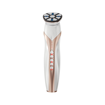 Portable EMS & RF Facial Toning Device with Multi-Color LED Light Relaxation