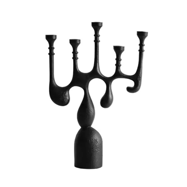 Abstract Resin Candle Holder Sculpture for Stylish Home & Office Décor