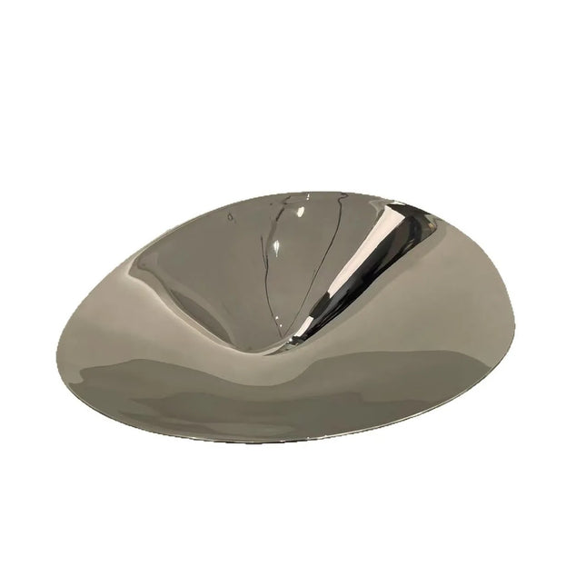 Nordic Style Decorative Stainless Steel Fruit Tray for Living Room and Dining Table