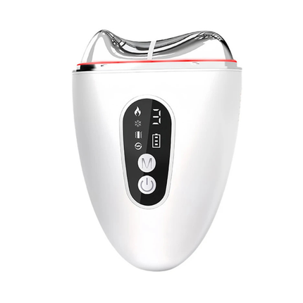 Electric Gua Sha Facial Body Massager with Microcurrent Vibration LED Relaxation Heat and Cold Support