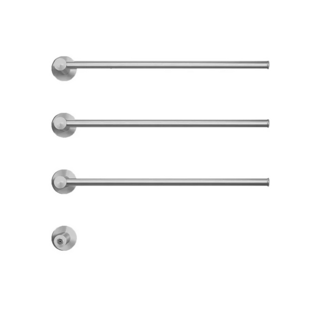 Concealed Wall-Mount Electric Towel Rack with Digital Display & Timer, Moisture-Resistant