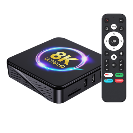Android 14 TV Box with 2.4G WiFi Streaming Device