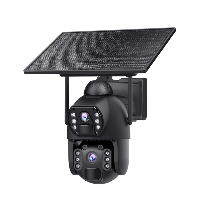 Solar Powered 6MP PTZ Security Camera 4G Always On Video
