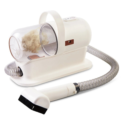 Portable Pet Grooming Vacuum Cleaner with Hair Clipper and 400W Suction for Home Use