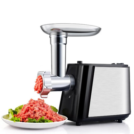 Electric Meat Grinder 1000W with Stainless Steel Housing and Simple Button Control