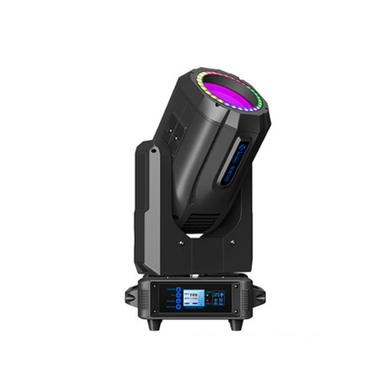16-Channel DMX RGB LED Moving Head Stage Light with Prism, Gobos, and Strobe Effects
