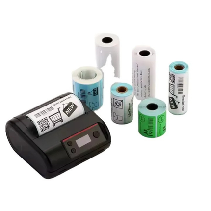 Portable 2 in 1 Label and Receipt Printer with USB and Bluetooth Connectivity