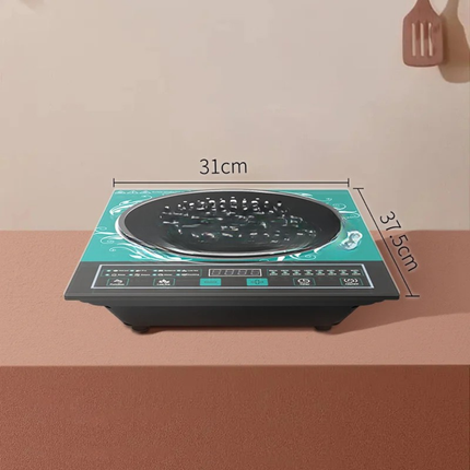Countertop Single Burner Induction Cooker 2200W with Glass Surface and Digital Touch Control