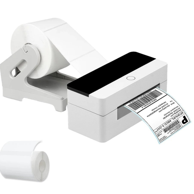 Portable Thermal Shipping Label Printer for 110mm Barcode and Sticker Labels USB